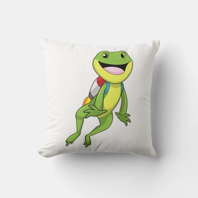 Frog with Jetpack Cushion (Front)