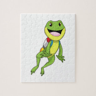 Frog with Jetpack Jigsaw Puzzle