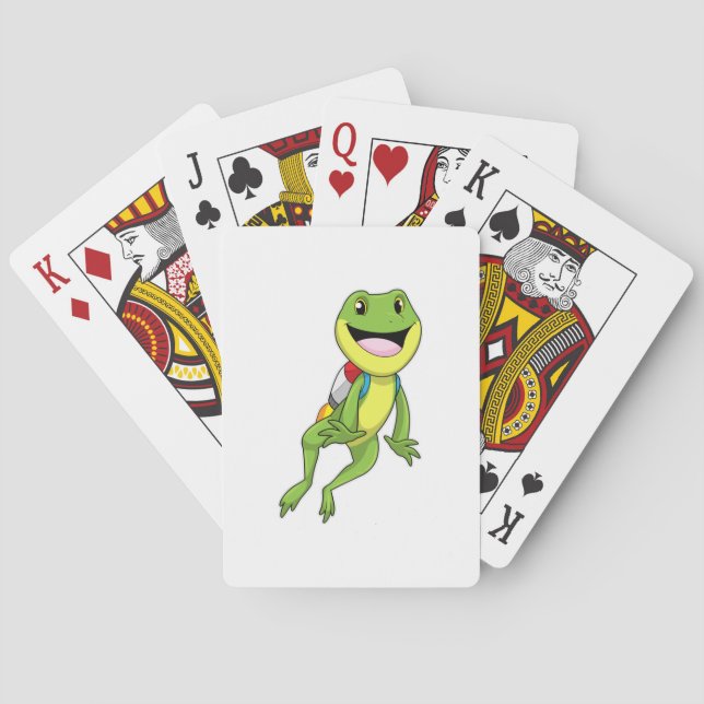 Frog with Jetpack Playing Cards (Back)