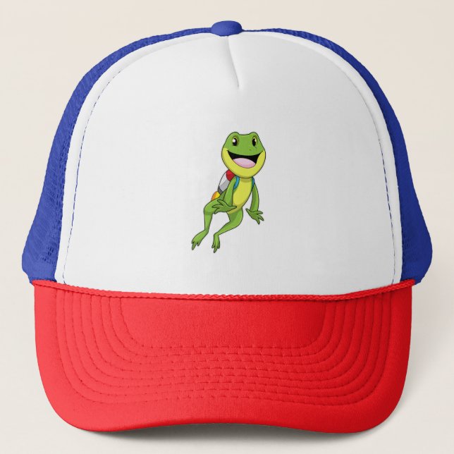 Frog with Jetpack Trucker Hat (Front)