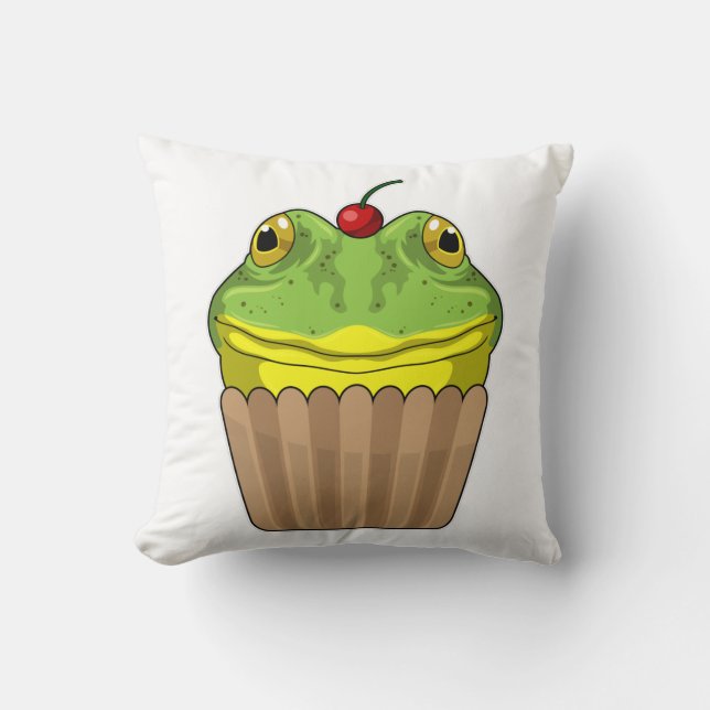 Frog with Muffin Cushion (Front)