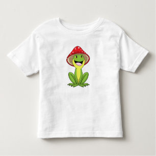 Frog with Mushroom Toddler T-Shirt