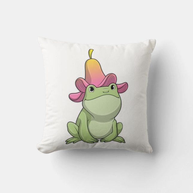 Frog with Plumeria Cushion (Front)