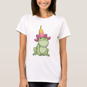 Frog with Plumeria T-Shirt