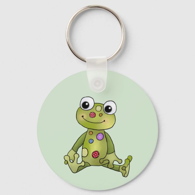 Frog with points key ring (Front)
