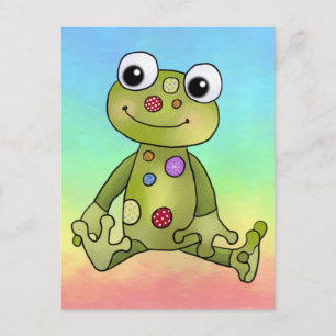 Frog with points postcard