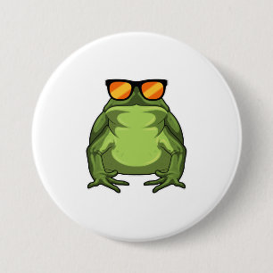 Frog with Sunglasses 7.5 Cm Round Badge