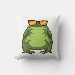 Frog with Sunglasses Cushion