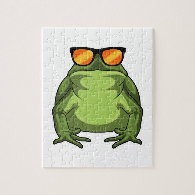 Frog with Sunglasses Jigsaw Puzzle (Vertical)