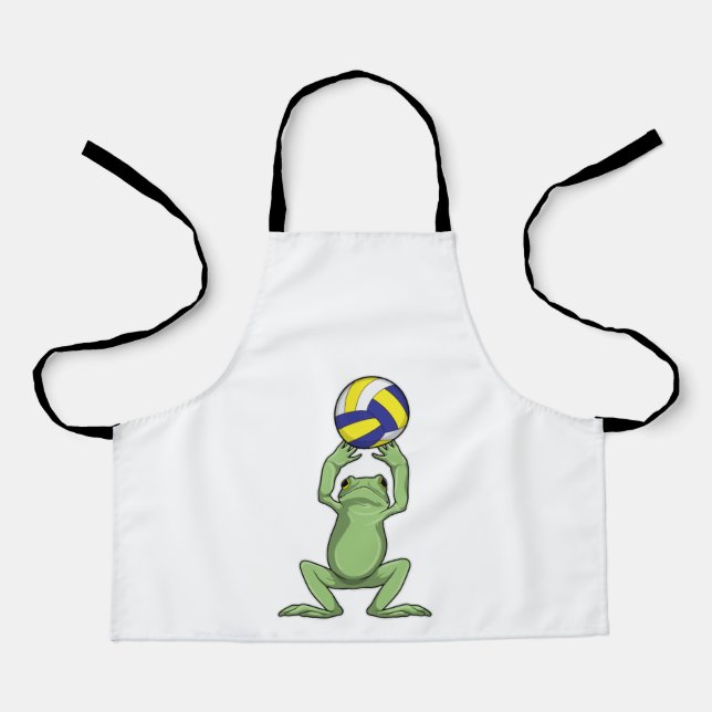 Frog with Volleyball Apron (Front)