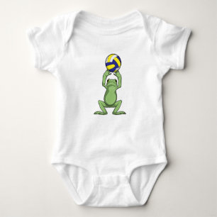 Frog with Volleyball Baby Bodysuit