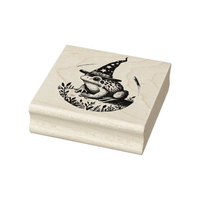 Frog Wizard                                        Rubber Stamp (Stamp)
