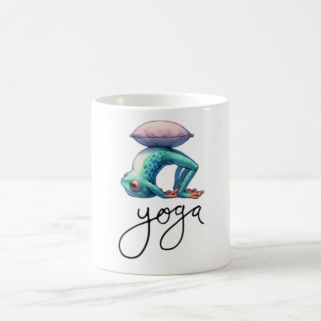 Frog Yoga Coffee Mug (Center)