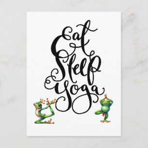 Frog Yoga Postcard