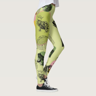 Frogcore and Mushrooms Lover Aesthetic  Leggings
