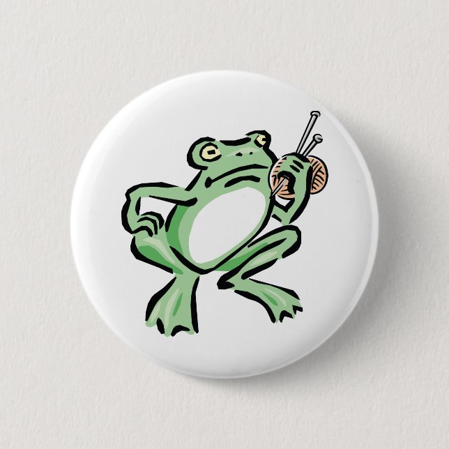Frogger 6 Cm Round Badge (Front)