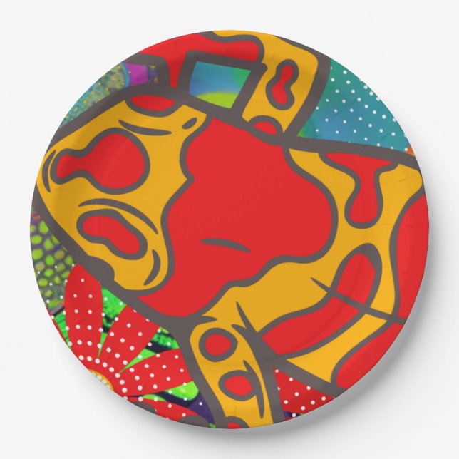 Frogger Paper Plate (Front)