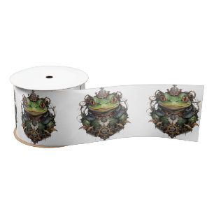Froggie Frog Steampunk,  Satin Ribbon