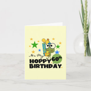 Froggie Hoppy 60th Birthday Card