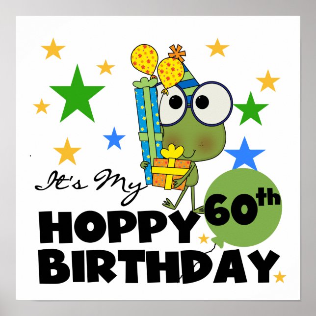 Froggie Hoppy 60th Birthday Poster (Front)