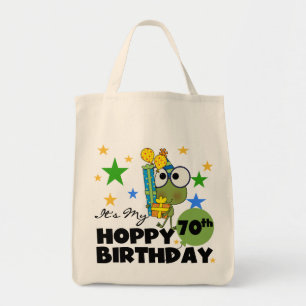 Froggie Hoppy 70th Birthday Tote Bag