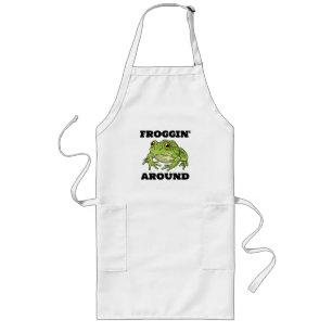 Froggin' around hoodie long apron