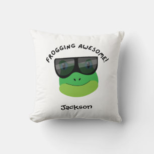 Frogging Awesome Cushion