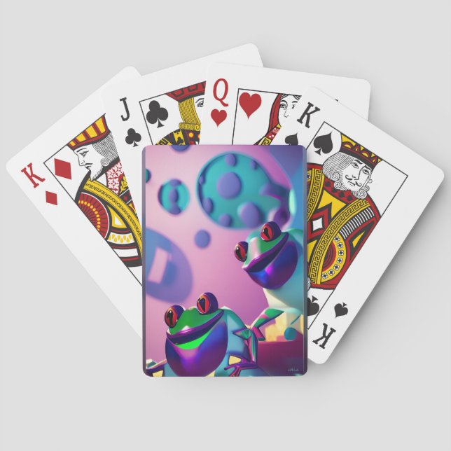 Froggled Ken Gauge Fantasy Frog Playing Cards (Back)