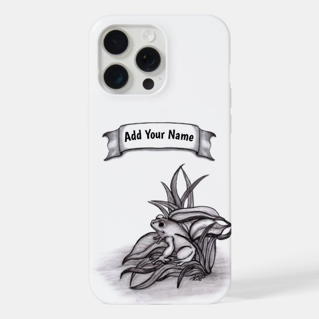 Froggy , Add Your Name iPhone Case (Back)