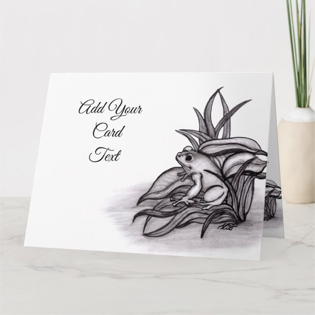 Froggy , Add Your Text Card (Front)