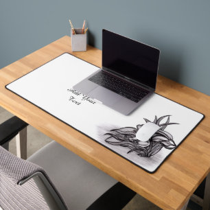 Froggy , Add Your Text Desk Mat