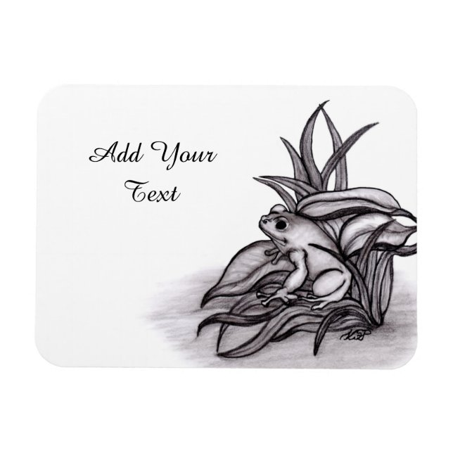 Froggy , Add Your Text Magnet (Horizontal)
