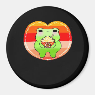 Froggy Enjoying Pumpkin Spice Latte Fall Season Magnet