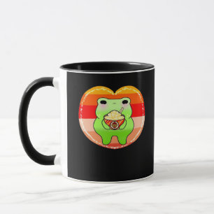 Froggy Enjoying Pumpkin Spice Latte Fall Season Mug