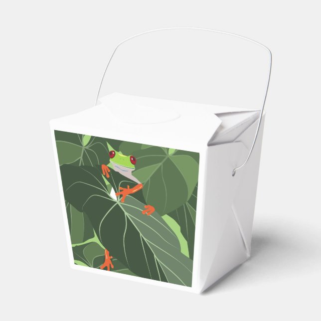  Froggy Forest Favour Box (Front Side)