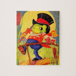 Froggy gone a-courtin’ jigsaw puzzle
