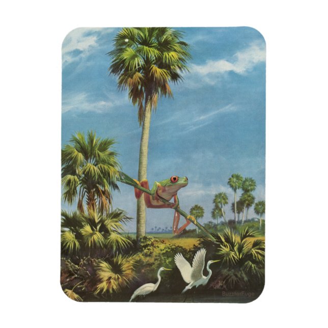 Froggy lookout - magnet (Vertical)