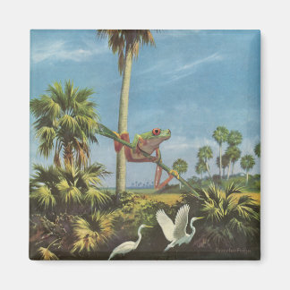 Froggy lookout - magnet