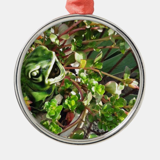 Froggy Metal Tree Decoration (Front)