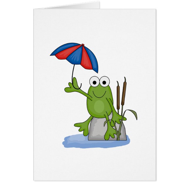 froggy sitting under umbrella (Front)