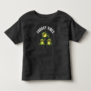 FROGGY VIBES FUNNY FROG LOVERS CHILDREN TODDLER T-Shirt