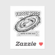 Froggy Void Funny Space Frog Cartoon