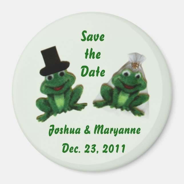 Froggy Wedding - Save the Date Magnets (Front)
