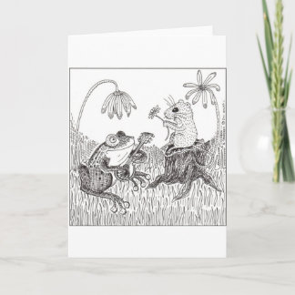 Froggy Went A-Courtin' Card