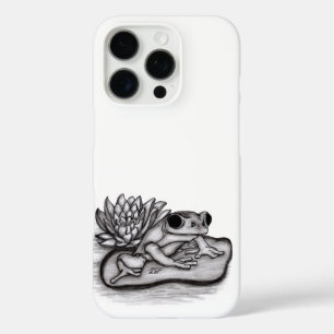 Froggy with Lotus Flower iPhone 16 Pro Case