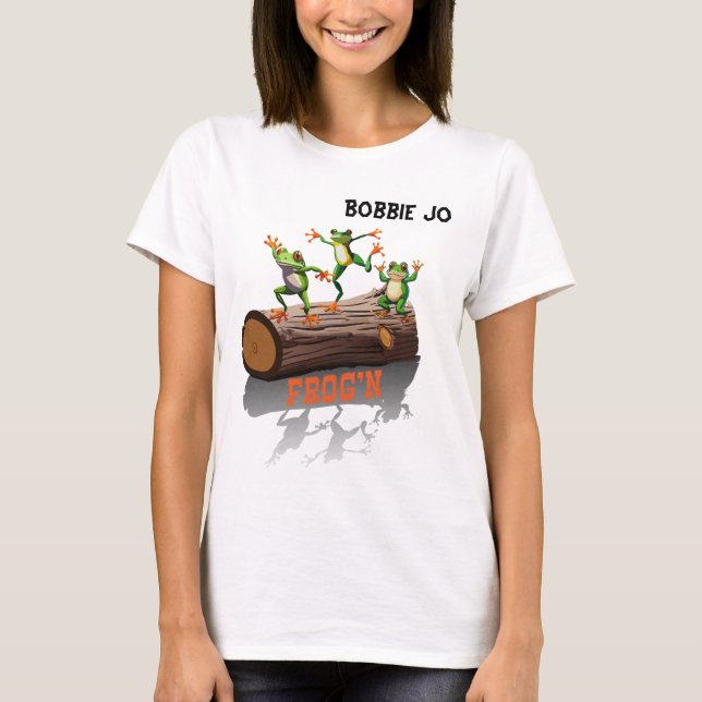 "Frog'n Customisable Women's T-Shirt (Front)