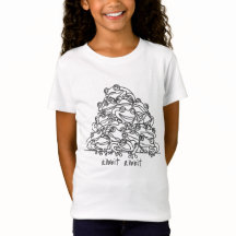 Frogs Abstract Line Art Personalised