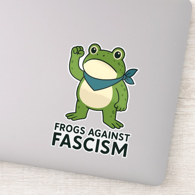 Frogs Against Fascism Portland Frog Protest (Detail)