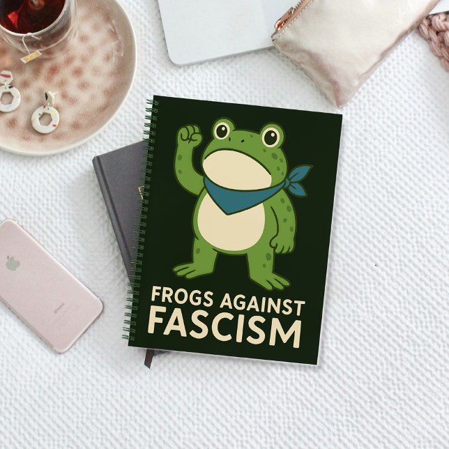 Frogs Against Fascism Portland Frog Protest Notebook (Creator Uploaded)