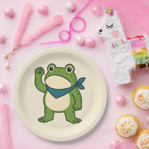 Frogs Against Fascism Portland Frog Protest Paper Plate